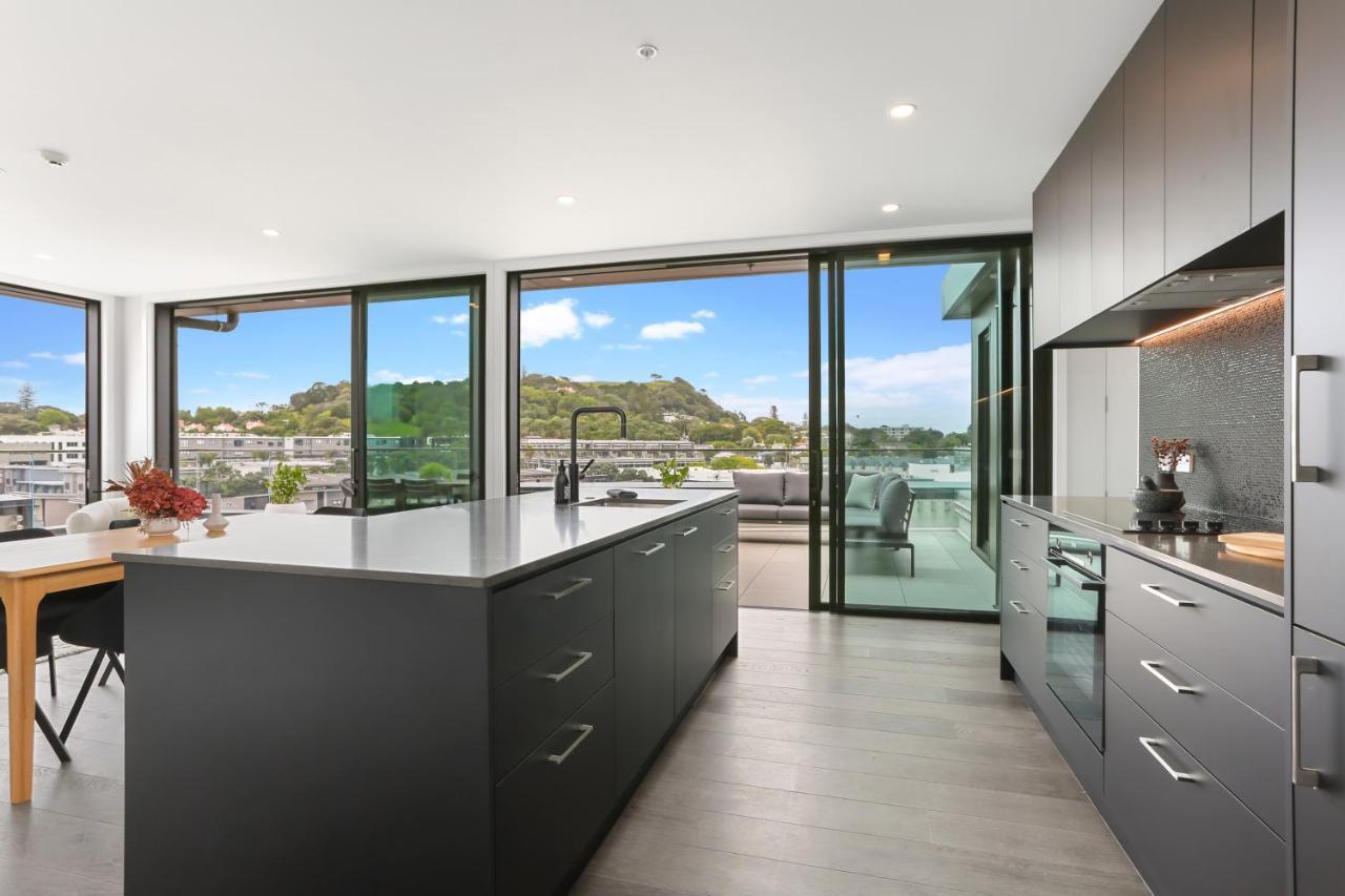 Ferienwohnung Enfield Sky - Brand New Luxury Penthouse Auckland Exterior foto