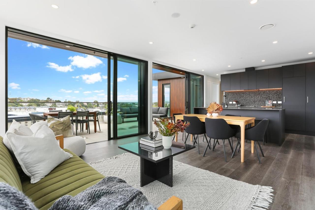Ferienwohnung Enfield Sky - Brand New Luxury Penthouse Auckland Exterior foto